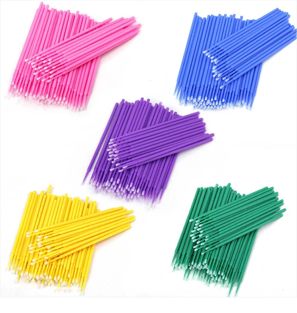 Eyelash Extension Class - 100Pcs/bag Disposable Eyelash Brush Lash Removing