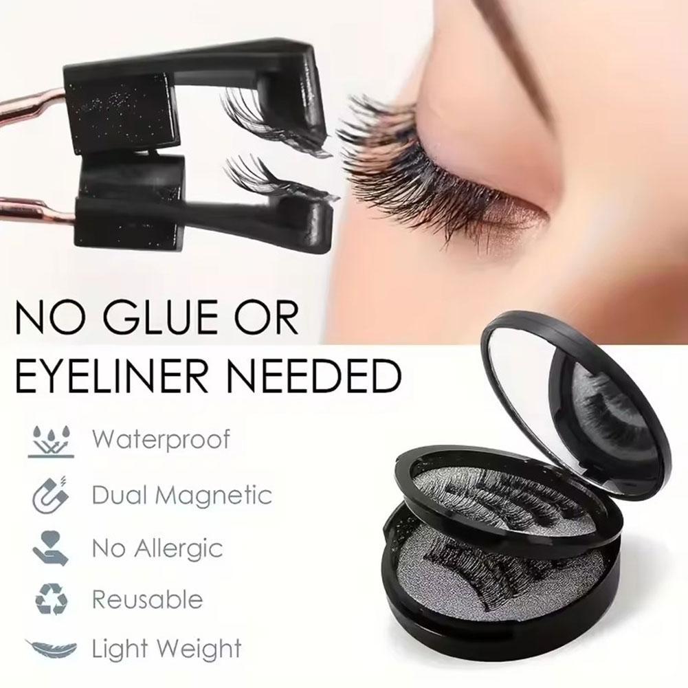 Eyelash Extension Eyeliner - No Glue Magnetic Eyelashes Kit with