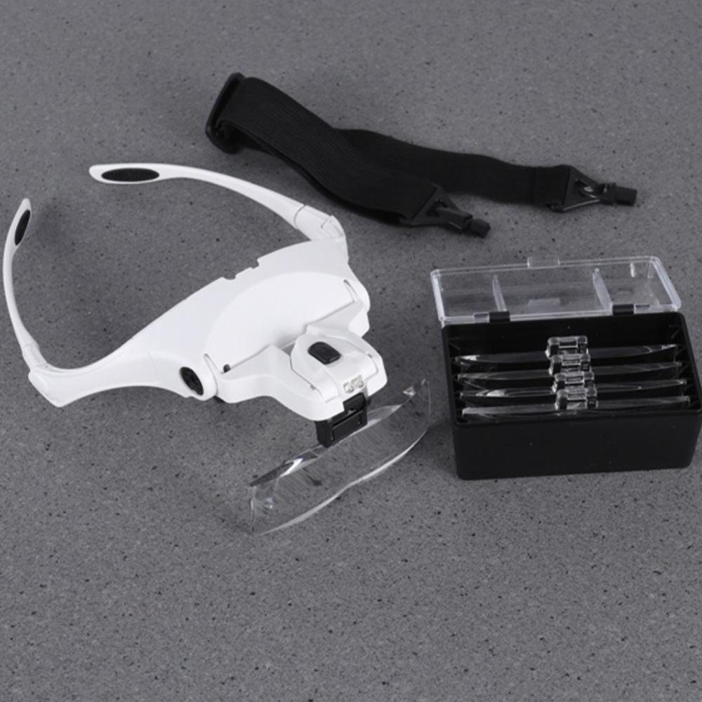 Eyelash Extension Glasses - 5 Lens Adjustable Magnifier Eyelash Extension