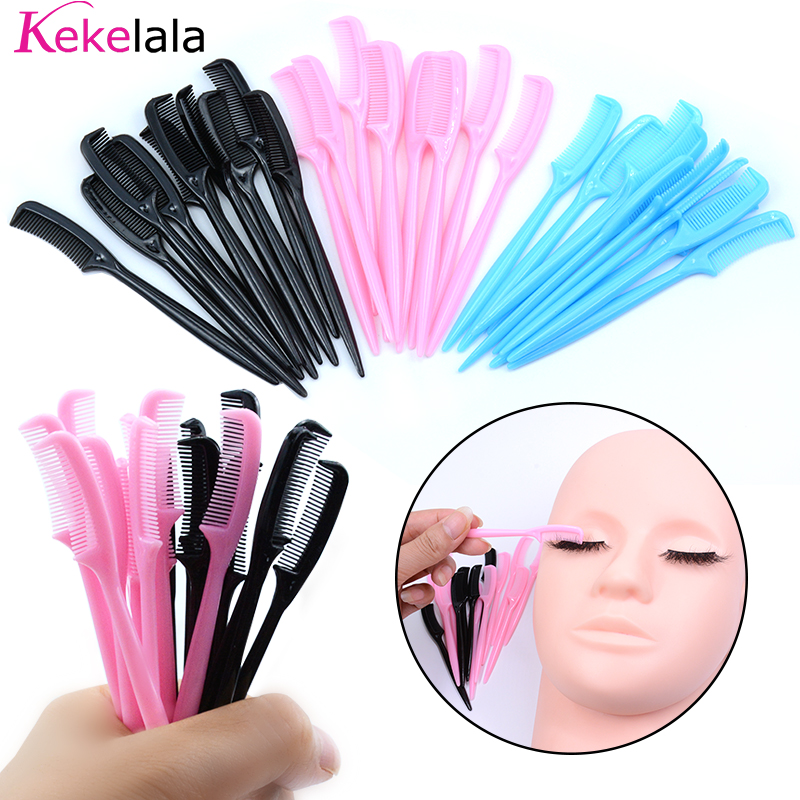 Eyelash Extension Wholesale - Kekelala 10PCS Wholesale Mini Eyelashes Combs