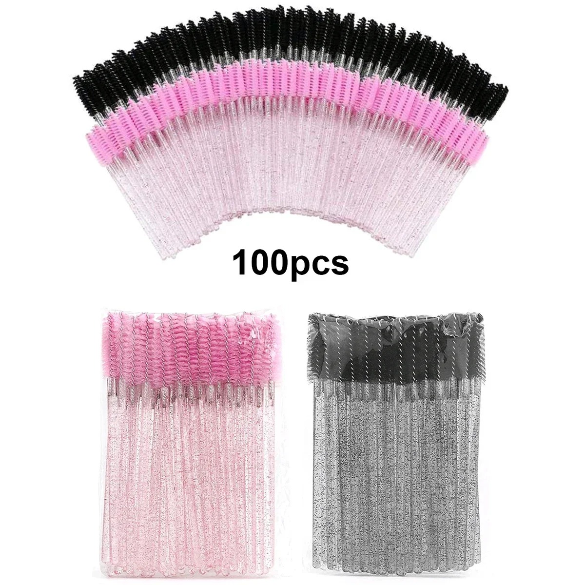 Eyelash Extension Wholesale - 100pcs Disposable Eyelash Brushes Spoolies Micro