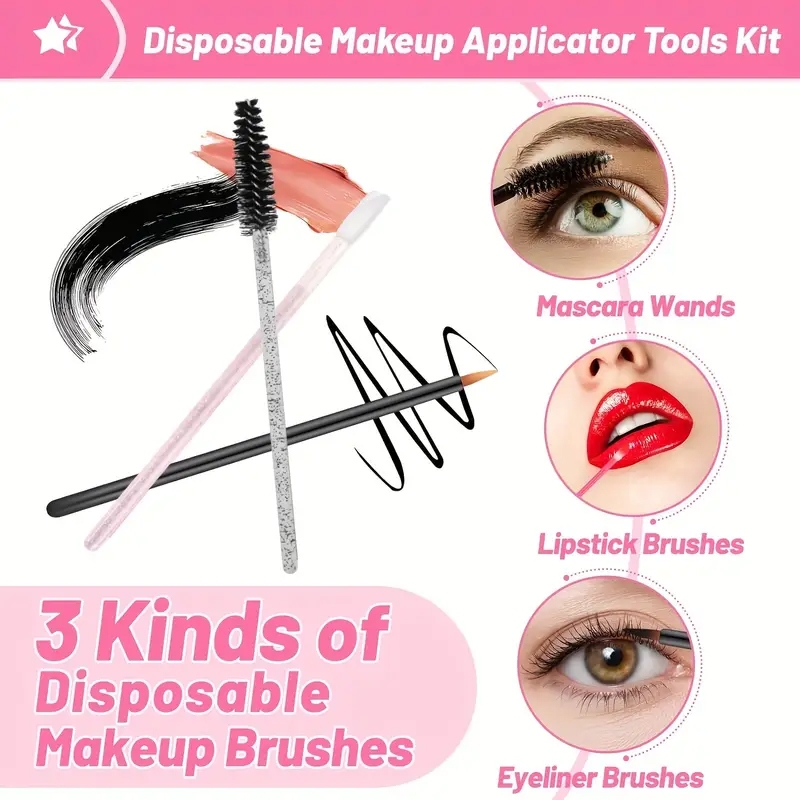 80pcs Professional Makeup Brus - огляд і ціна Eyelash Extension Eyeliner