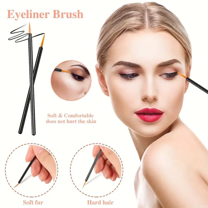 80pcs Professional Makeup Brus - огляд і ціна Eyelash Extension Eyeliner
