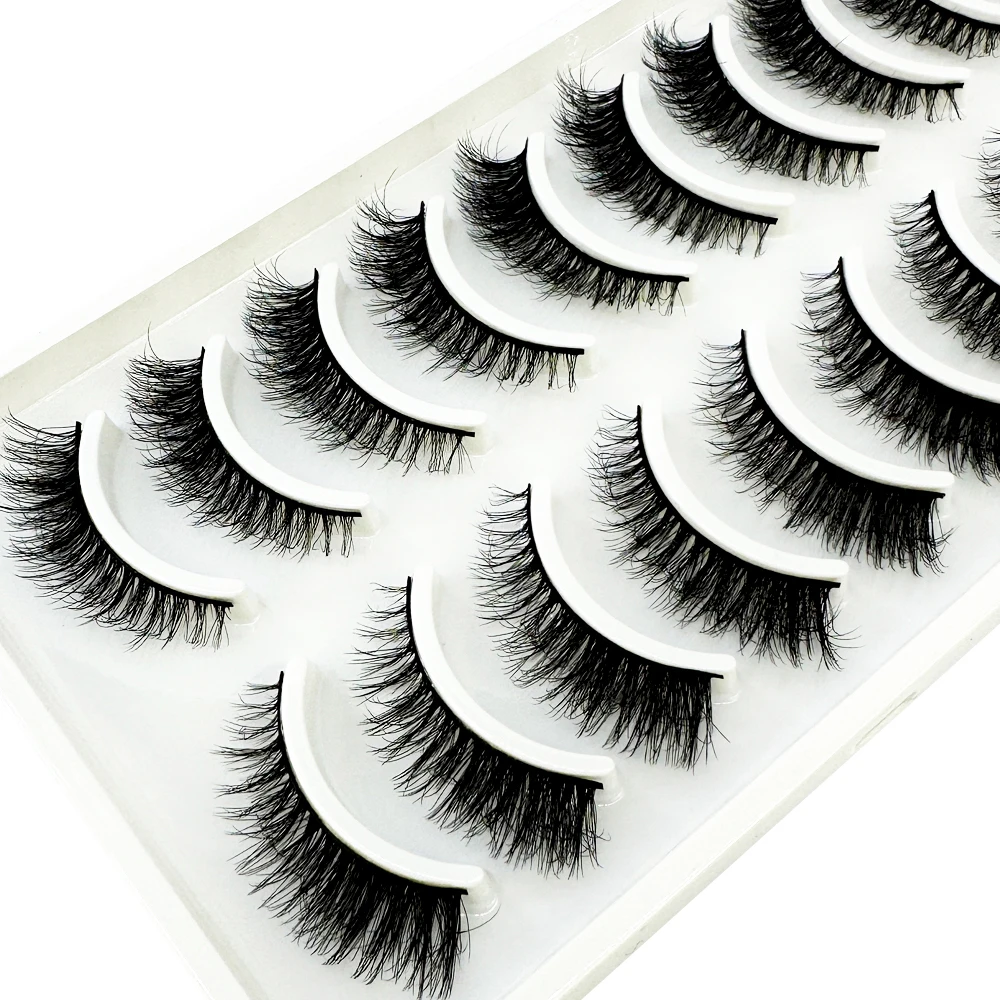 10pairs Eyelashes 3D Mink Natu - огляд і ціна Eyelash Extension Full Set