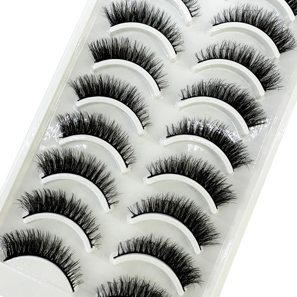 10pairs Eyelashes 3D Mink Natu - огляд і ціна Eyelash Extension Full Set