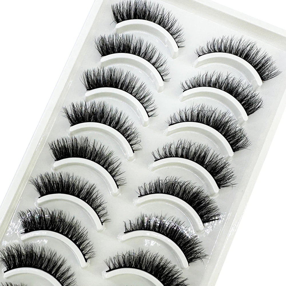 10pairs Eyelashes 3D Mink Natu - огляд і ціна Eyelash Extension Full Set