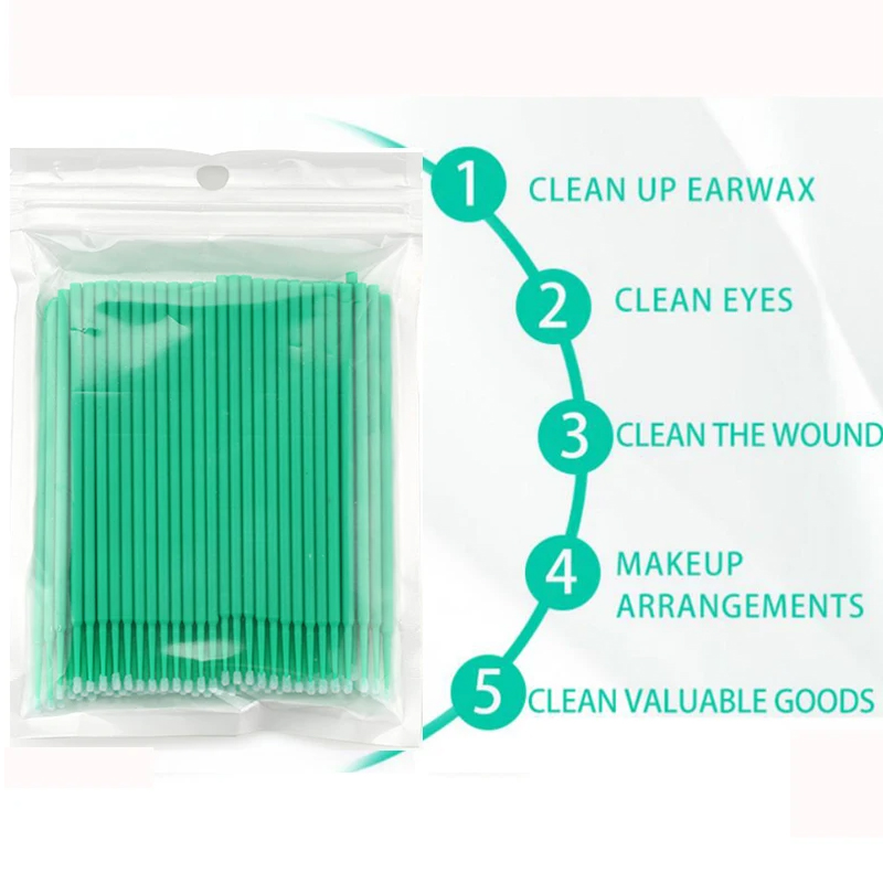 50/100PCS Disposable Micro Bru - огляд і ціна Eyelash Extension Eyeliner