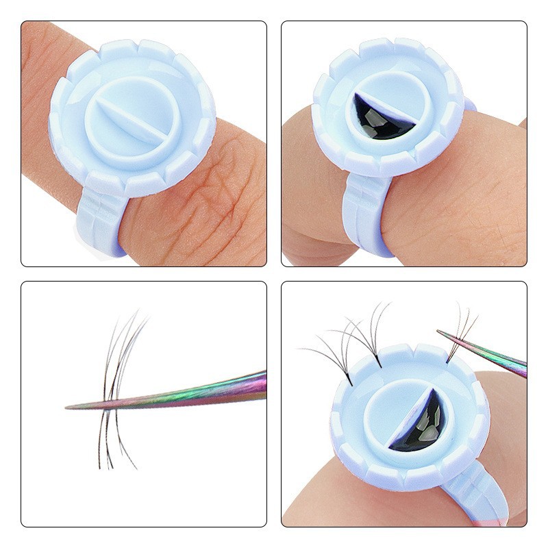 100Pcs Disposable Glue Ring Ho - огляд і ціна Eyelash Extension Class