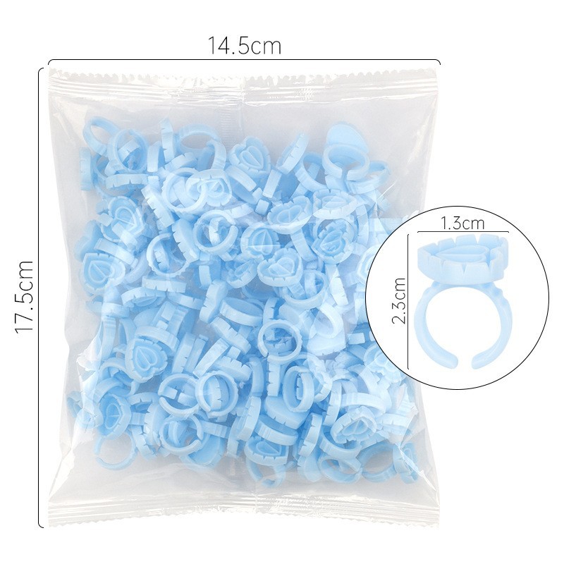 100Pcs Disposable Glue Ring Ho - огляд і ціна Eyelash Extension Class