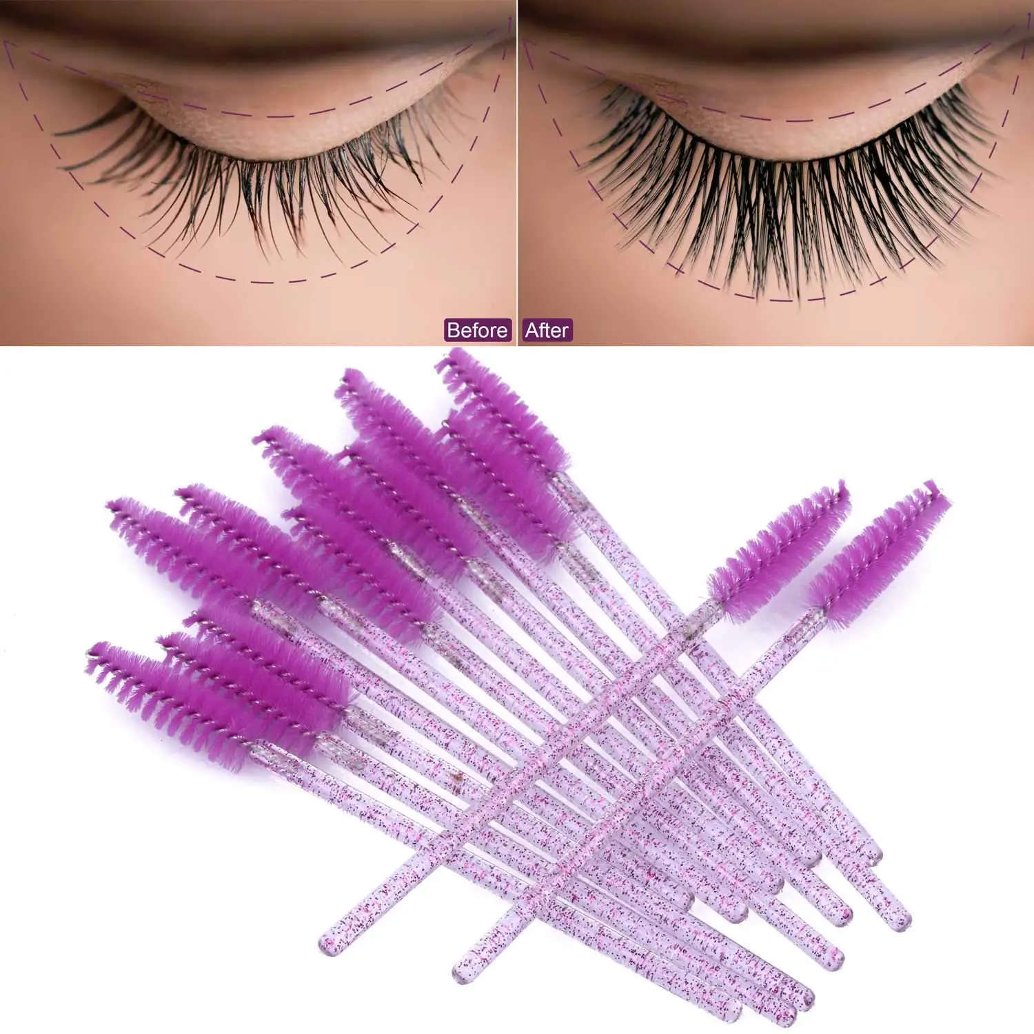 100/1000 /2000pcs Disposable M - огляд і ціна Eyelash Extension Wholesale