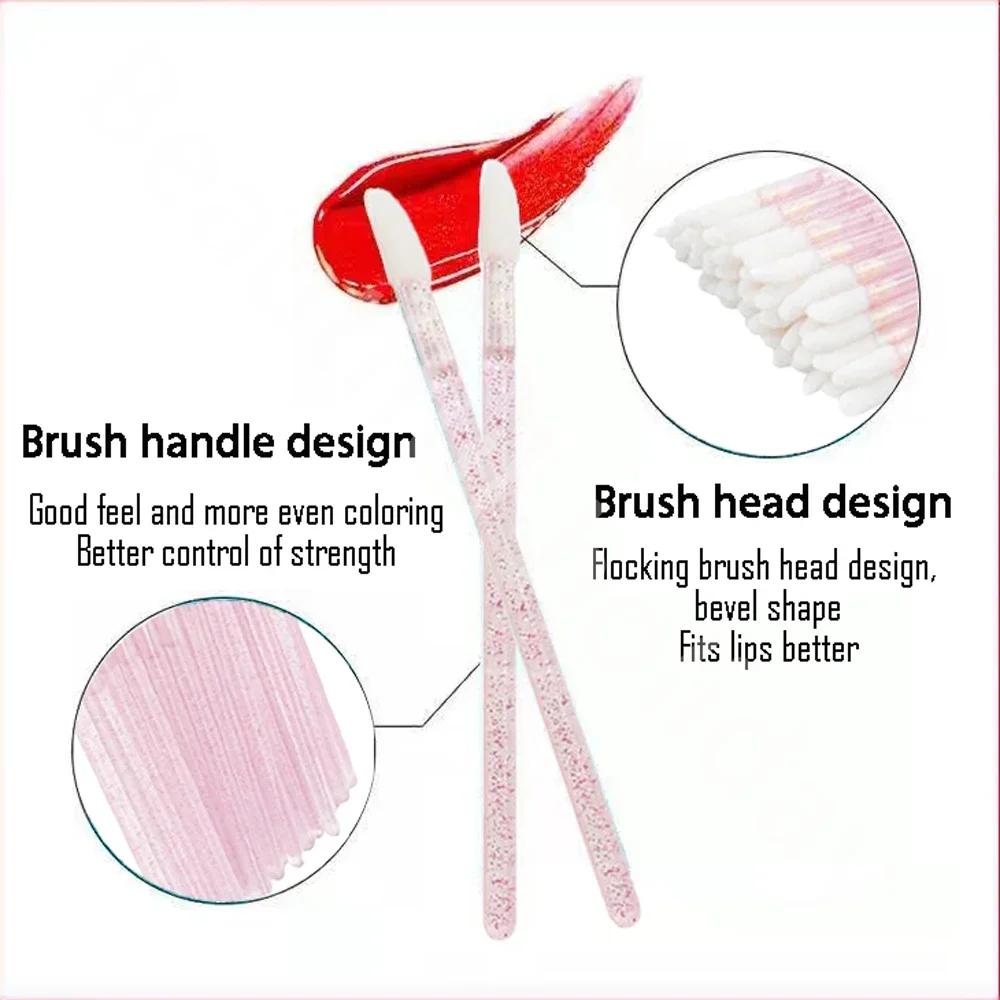 500PCS Disposable Lip Brush Ma - огляд і ціна Eyelash Extension Eyeliner