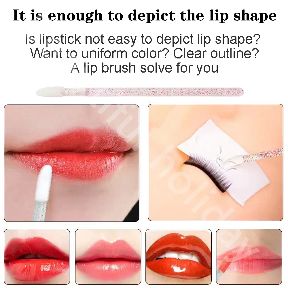 500PCS Disposable Lip Brush Ma - огляд і ціна Eyelash Extension Eyeliner