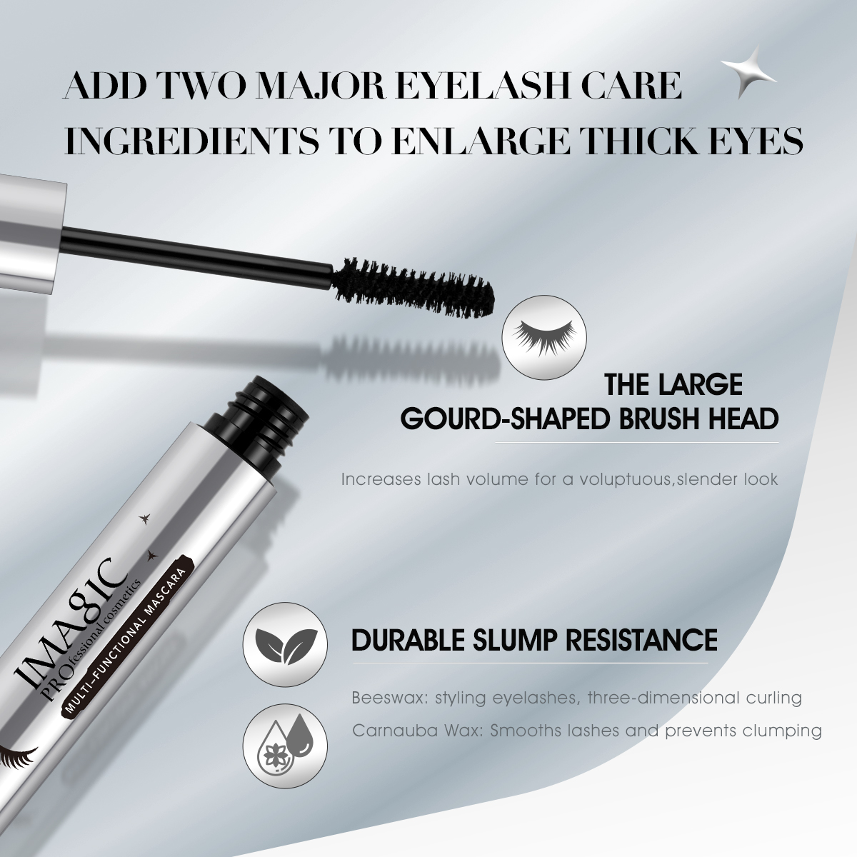 IMAGIC Black Mascara 4D Silk F - огляд і ціна Eyelash Extension Images Free