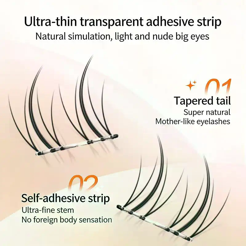 Black Self Adhesive False Eyel - огляд і ціна Eyelash Extension No 11
