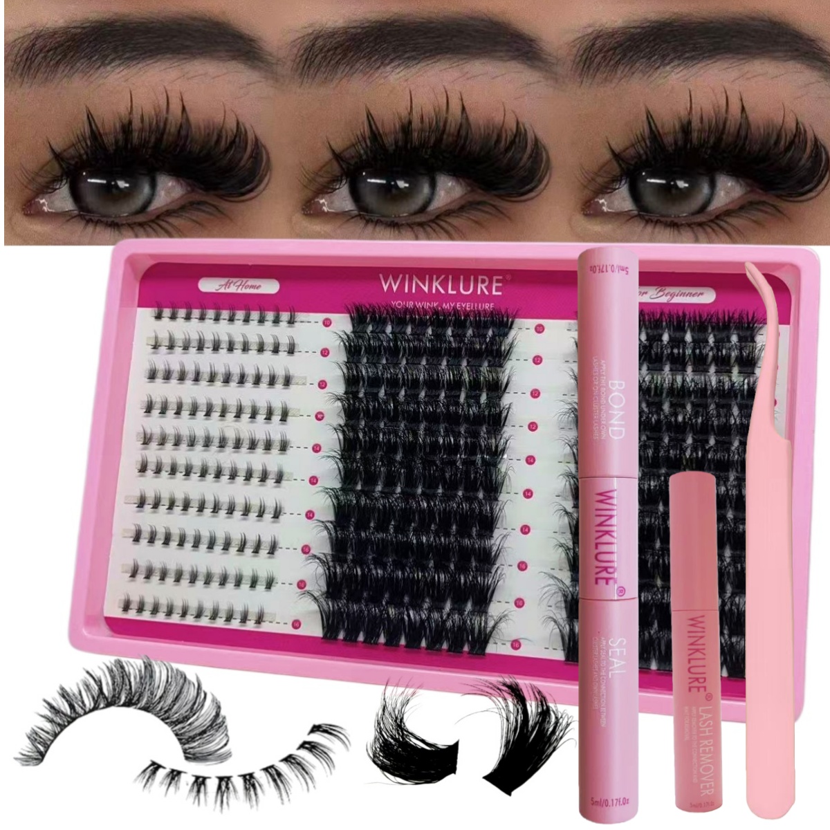 WINKLURE Fluffy Lash Clusters  - огляд і ціна Eyelash Extension Full Set