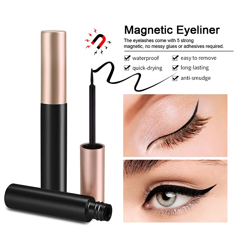1/2Pcs Black Magnetic Eyeliner - огляд і ціна Eyelash Extension Eyeliner