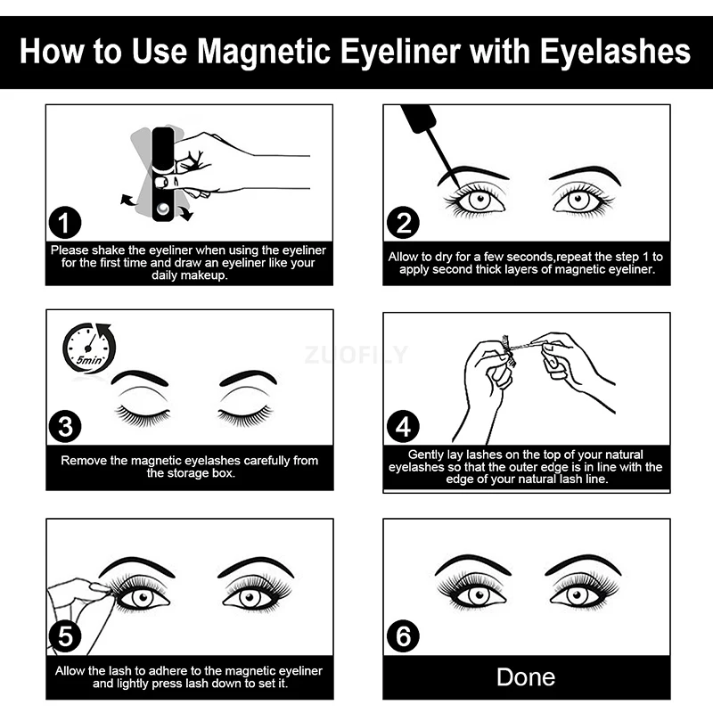 1/2Pcs Black Magnetic Eyeliner - огляд і ціна Eyelash Extension Eyeliner